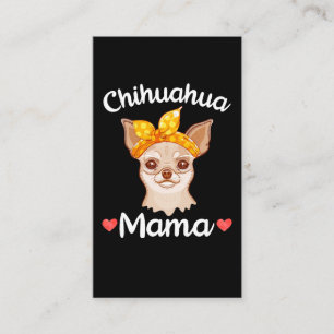 Carte De Visite Chihuahua Mama mère Amoureux des chiens