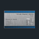 Carte De Visite Chimie à aspect métallique brossé<br><div class="desc">Vous aimerez ce look métal brossé, chimiste chimiste chimie ingénieur génie chimique conception de laboratoire. Idéal pour les cadeaux ! Disponible sur les tee - shirts, les boîtiers de smartphones, les mousepads, les porte - clés, les affiches, les cartes, les couvertures électroniques, les manches d'ordinateur portable / carnet, les casquettes,...</div>