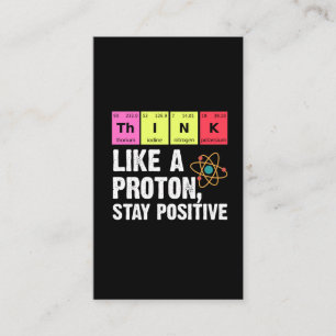 Carte De Visite Chimie Physicienne Professeur Proton Science