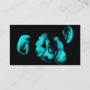 Carte De Visite chimpanzés baisants : néon turquoise