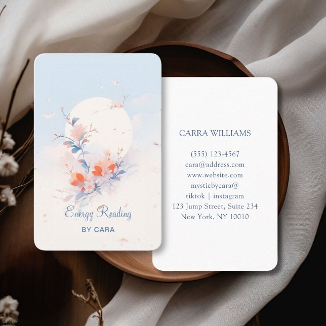 Carte De Visite Chinois traditionnel minimaliste (Minimalist, Traditional Chinese Business Card Watercolor.)
