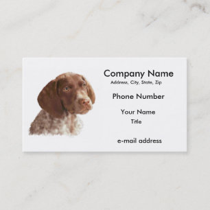 Carte De Visite Chiot à aire courte allemand