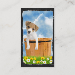 Carte De Visite Chiot mignon de Jack Russell