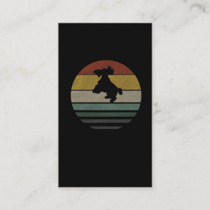 Carte De Visite Chiot rétro à épines de Cocker Vintages