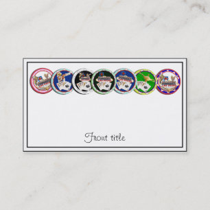 Carte De Visite Chips de poker Galore