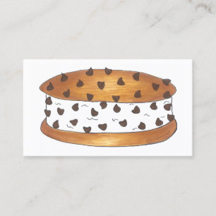 Carte De Visite Chipwich Chocolat Chip Cookie Sandwich à la crème