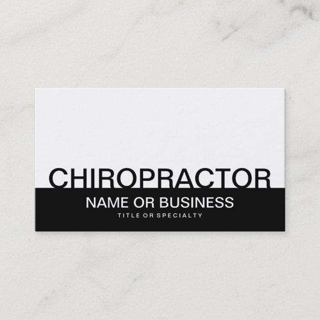 CARTE DE VISITE CHIROPRACTEUR (Devant)