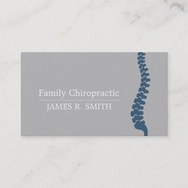 Carte De Visite Chiropracteur de chiropratique de la famille profe (Devant)