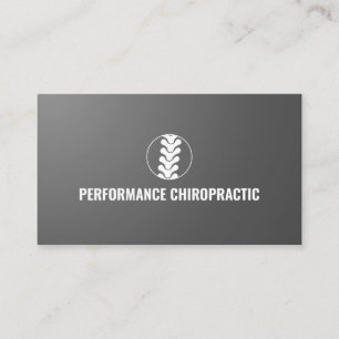 Carte De Visite Chiropracteur du logo professionnel de la colonne 