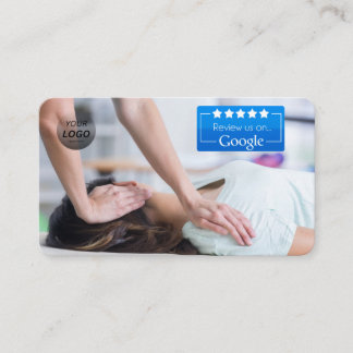 Carte De Visite Chiropracteur Google Modèle d'examen avec QR -