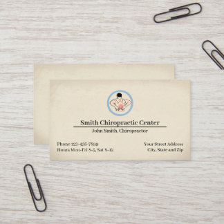 Carte De Visite Chiropractic Chiropractor Clinic Business Card