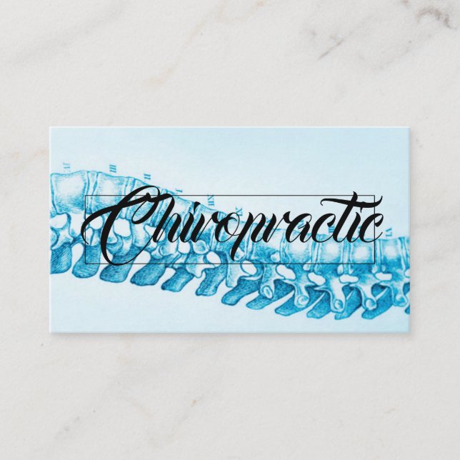 Carte De Visite Chiropraticien Chiropractique Moderne (Devant)