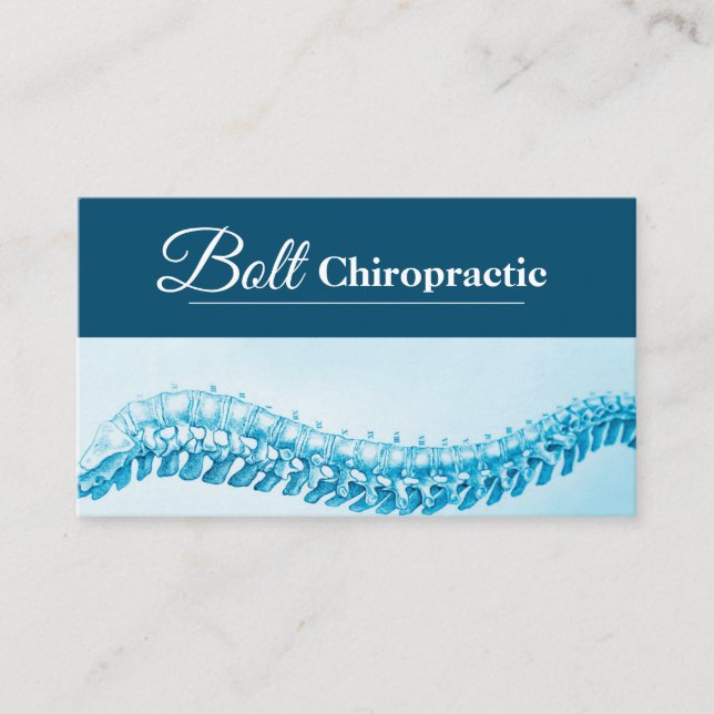 Carte De Visite Chiropraticien Chiropractique Moderne (Devant)