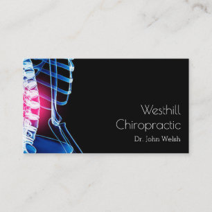 Carte De Visite Chiropraticien Chiropratique Clinique de bien-êtr