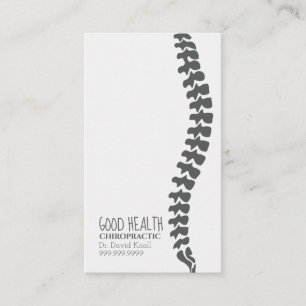 Carte De Visite Chiropraticien Chiropratique Clinique de bien-être