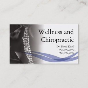 Carte De Visite Chiropraticien Chiropratique Clinique de bien-être