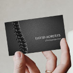 Carte De Visite Chiropraticien Chiropratique Spine Thérapiste Cuir<br><div class="desc">Chiropracteur de la colonne vertébrale Chiropratique Thérapiste Cartes de visite en cuir.</div>
