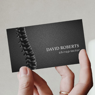Carte De Visite Chiropraticien Chiropratique Spine Thérapiste Cuir