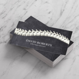 Carte De Visite Chiropraticien Chiropratique Thérapie Spine Chalkb