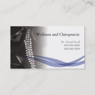 Carte De Visite Chiropraticien Clinique de santé et de bien-être c