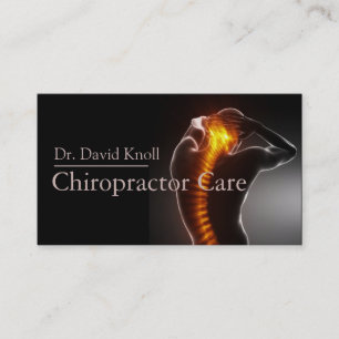 Carte De Visite Chiropraticien Clinique de santé et de bien-être c