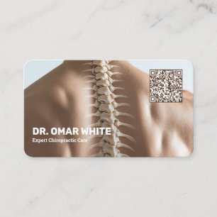Carte De Visite Chiropraticien de la chiropratique de QR