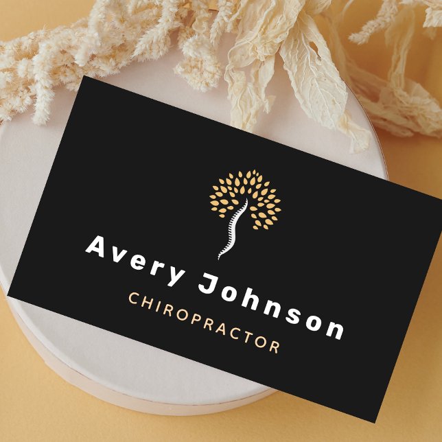 Carte De Visite Chiropraticien minimal moderne Spine chiropratique (Créateur téléchargé)