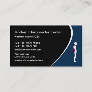 Carte De Visite Chiropraticien Moderne