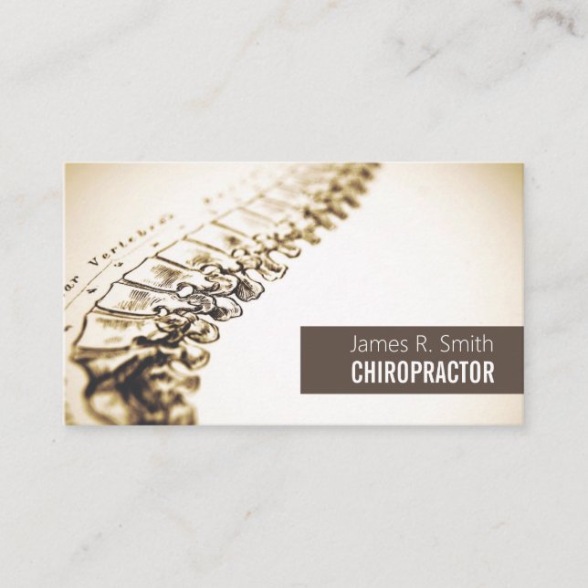 Carte De Visite Chiropraticien Professionnel & Santé (Devant)