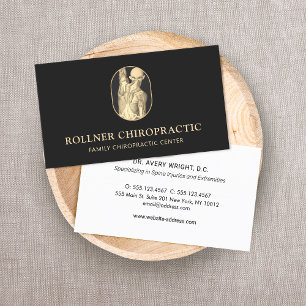 Carte De Visite Chiropratique Chiropraticien Anatomie Figure Logo