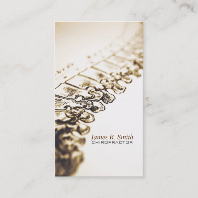 Carte De Visite Chiropratique, Chiropraticien, Clinique de santé (Devant)