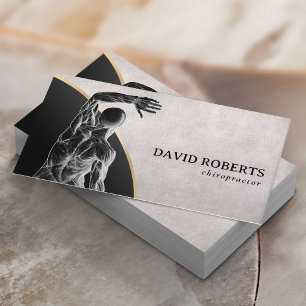 Carte De Visite Chiropratique Chiropraticien Thérapiste Vintage