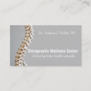 Carte De Visite Chiropratique et Bien-être Moderne & Professionnel
