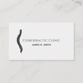 Carte De Visite Chiropratique moderne Chiropraticien Clinique Sant
