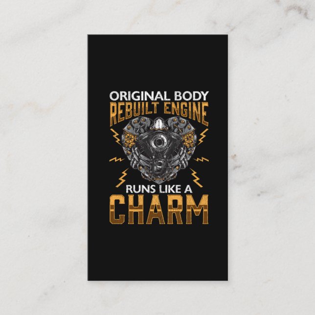 Carte De Visite Chirurgie de contournement du moteur reconstruit p (Devant)