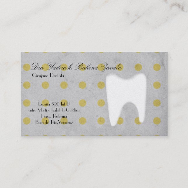 Carte de visite chirurgie dentaire dentiste (Devant)