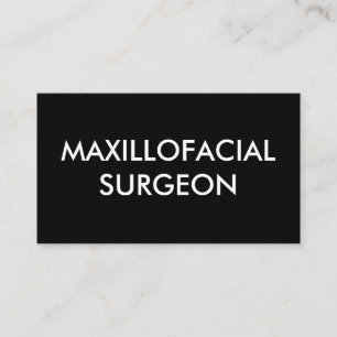 Carte De Visite chirurgien maxillofacial