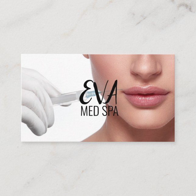 Carte De Visite Chirurgien plasticien injecteurs de Med Spa (Devant)