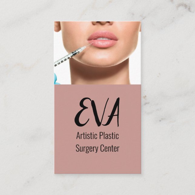 Carte De Visite Chirurgien plasticien injecteurs de Med Spa (Devant)