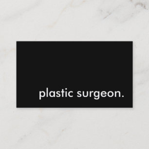 Carte De Visite chirurgien plastique.