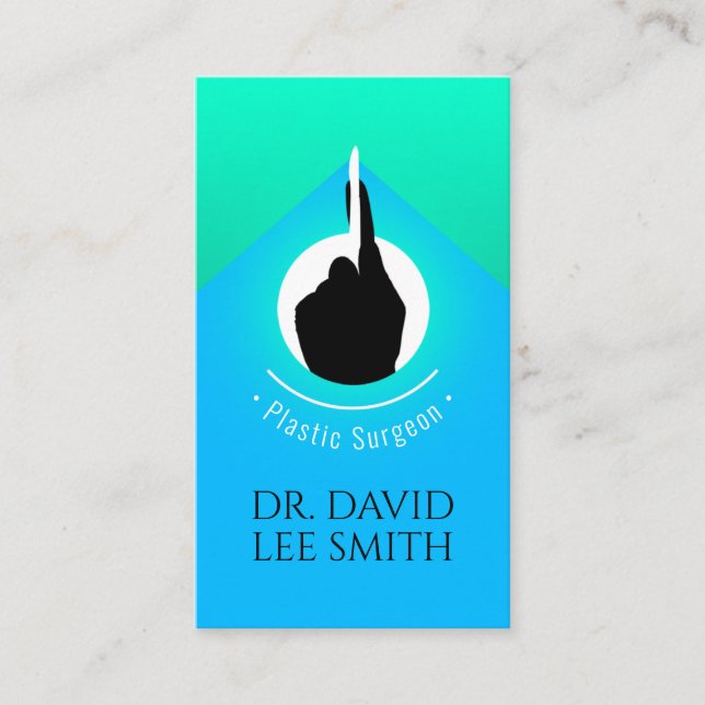 Carte De Visite Chirurgien plastique / Docteur / Assistant chirurg (Devant)