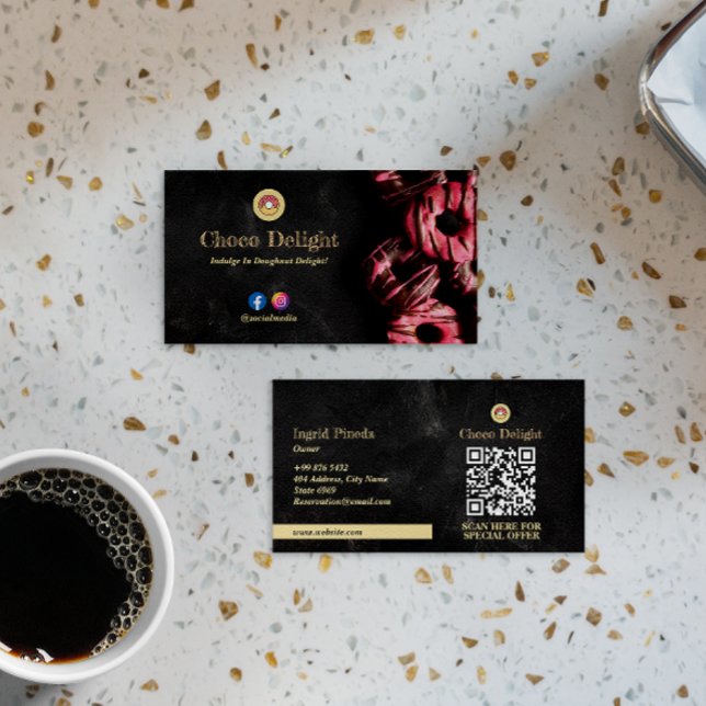 Carte De Visite Choco Donus Business | Vintage classique (Créateur téléchargé)