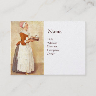 Carte De Visite CHOCOLAT FONDUE DINNER PARTY Gold Metallic