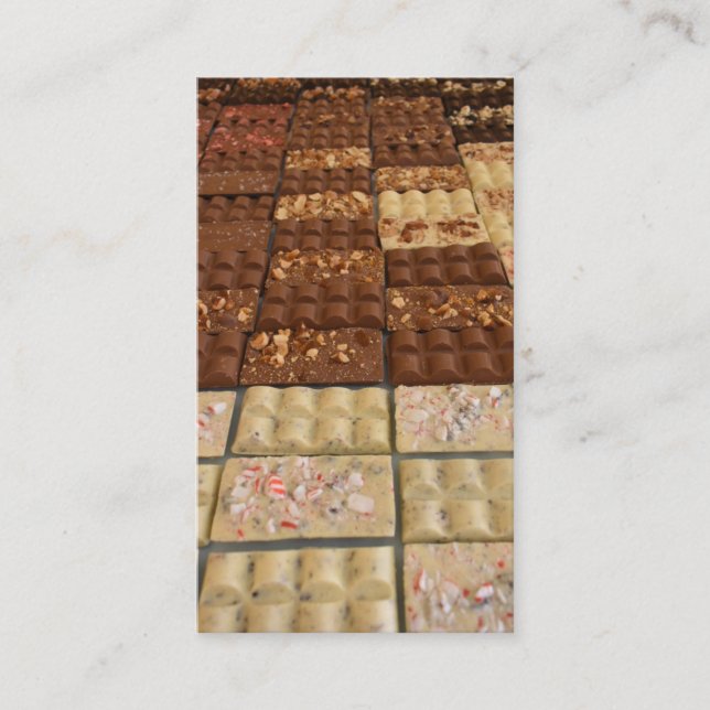 Carte De Visite Chocolatier Chocolatier Chocolatier Bar Chocolatie (Devant)