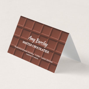 Carte De Visite Chocolatier personnalisé QR