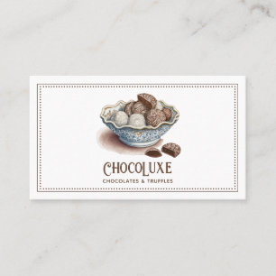 Carte De Visite Chocolatière de dessert de chocolat