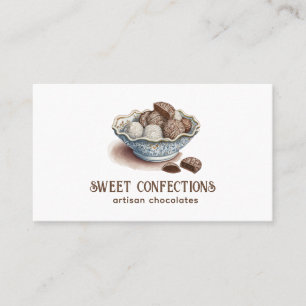 Carte De Visite Chocolats artistiques