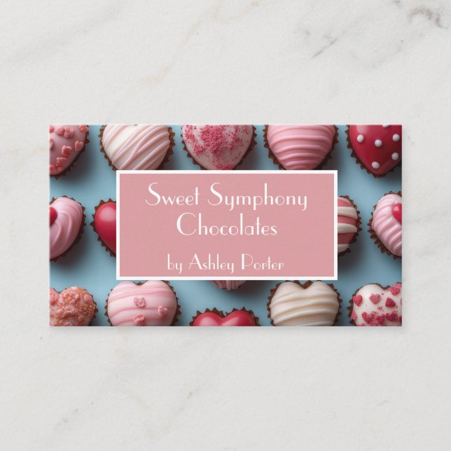 Carte De Visite chocolats doux Pâtisserie (Devant)