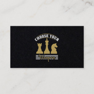 Carte De Visite Choose Your Weapon