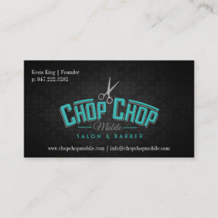 Carte De Visite Chop Chop Mobile Salon & Barber